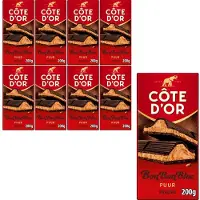 Côte d'Or BonBonBloc Chocoladereep Puur Praliné 8 x 200g - Chocolade Tabletten - Cadeau vrouwen of mannen verjaardag - Voorraad