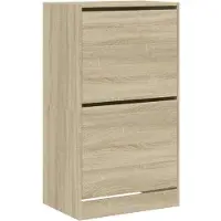 vidaXL Schoenenkast met 2 klaplades 60x42x108 cm sonoma eikenkleurig