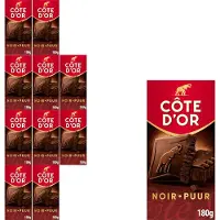 Côte d'Or Chocolade Reep Puur 10 x 180g - Chocolade Tabletten - Cadeau vrouwen of mannen verjaardag - Voorraad