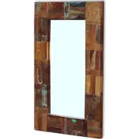 vidaXL Spiegel 80x50 cm massief gerecycled hout