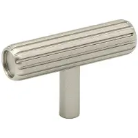 Beslag Design Knob T Rille Rf-look - Knoppen en deurgrepen Aluminium Roestvrij staal - 373000-11