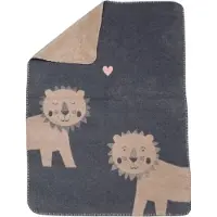 David Fussenegger Mila Babydeken 75x100 Cm Lion Grijs / Beige - Kinderdekens Acryl Grey - 01989070