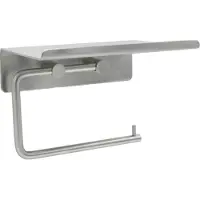 Beslag Design Base Toiletpapierhouder Met Schap - Toiletrolhouders Staal Roestvrij staal - 60606-41