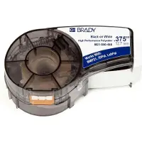 Brady M21-375-488 tape polyester | zwart op wit | 9,53mm x 6,40m