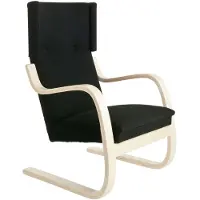 Artek 401 Fauteuil Zwart - Fauteuils Wol Black - 28200202