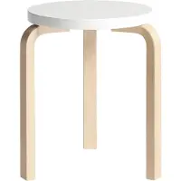 Artek 60 Kruk En / Wit - Krukken Berk White - 28000155