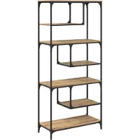vidaXL Boekenkast 6-laags 81 x 36 x 176 cm Bewerkt hout