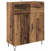 vidaXL Dressoir, gerecycled hout, 69,5 x 34 x 90 cm, houtvezel