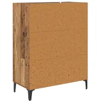 vidaXL Dressoir Oudhout 69,5 x 34 x 90 cm Bewerkt hout