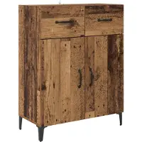 vidaXL Dressoir Oudhout 69,5 x 34 x 90 cm Bewerkt hout