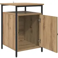 vidaXL Nachtkastje Artisan Eiken 40 x 42 x 60cm Bewerkt hout