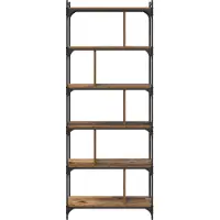 vidaXL Boekenkast 5-laags 76 x 32 x 192 cm Bewerkt hout Oud hout