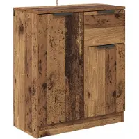 vidaXL Dressoir Oudhout 60 x 30 x 70 cm Bewerkt hout