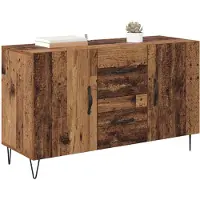 vidaXL Dressoir Oud Hout 100 x 36 x 60 cm Bewerkt hout