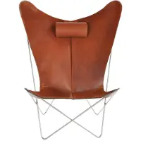 OX Denmarq KS Chair vleermuisfauteuil cognac