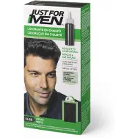 Just for men Tinting Kleur en Gel, Mannenhaarverf, Bedekt grijze haren, Herstelt uw oorspronkelijke kleur voor een natuurlijke uitstraling - Kleur: Zwart, H55
