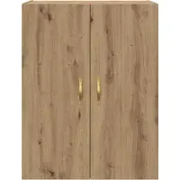 vidaXL Wandkast 2 st Artisan Eiken 69,5 x 34 x 90 cm Bewerkt hout
