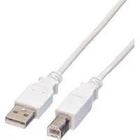Value USB 2.0 Kabel, type A-B, Type A-B, wit, 4,5 m