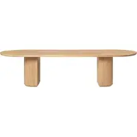 Gubi Moon Elliptical Eettafel 290x105 cm | Solid Oak Oiled