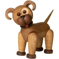 Spring Copenhagen Big Happy Dog Houten Beeldje 38 Cm - Houten beeldjes Eiken - 2029-FSC