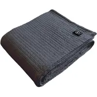 Recycled by Wille Gunnar Sprei 260x260 Cm Donkergrijs - Bedspreien Katoen Dark Grey - 43518