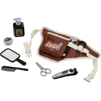 Theo Klein 5838 Braun barbier-set I buiktas met veel barber-shop-benodigdheden I elektrische spelbaardtrimmer I speelgoed voor kinderen vanaf 3 jaar