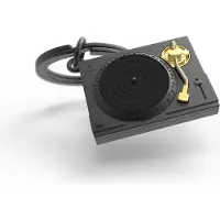 Inny Sleutelhanger Platine Vinyl Zwart