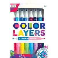 Ooly Dubbelzijdig Markers - 8 stk - Kleurlagen - - OneSize - Markers