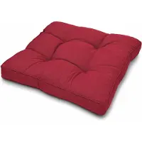 Beautissu loungekussen XLuna †“ zitkussen rood 50x50 cm kussen in matraskussen kwaliteit