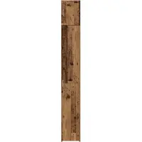 vidaXL Opbergkast met Planken Oud hout 30 x 42,5 x 225 cm Bewerkt hout