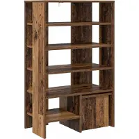vidaXL Schoenenkast 2 st 62 x 35 x 100 cm Bewerkt hout Oud hout