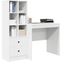 vidaXL Bureau Wit 125,5 x 50 x 127 cm 2 st