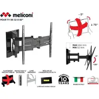 Meliconi 400 SDRP PLUS 2,03 m (80'') Zwart