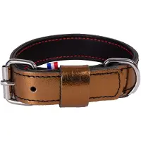 Martin sellier Halsband Hond Dakota Leer Grijs