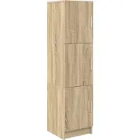 vidaXL Highboard Sonoma Eik 31.5 x 32 x 122.5 cm