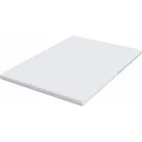 vidaXL Matras Topper Wit 160 x 200 cm Jacquard stof