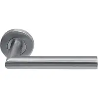 In-Door Deurkruk 204 rvs rond