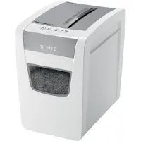 Leitz IQ papiervernietiger, 12 vel, opvangbak van 23 liter, tiptoetsbediening, stille werking,