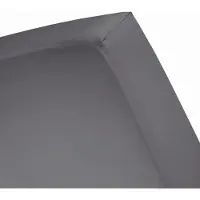 Damai Hoeslaken Organic Anthracite (Satijn)-100 x 200 cm