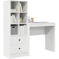 vidaXL Bureau Wit 125,5 x 40 x 127 cm 2 st