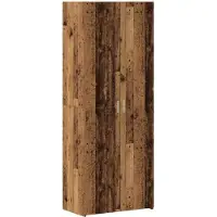 vidaXL Opbergkast, 2 stuks, gerecycled hout, 70 x 42,5 x 185 cm