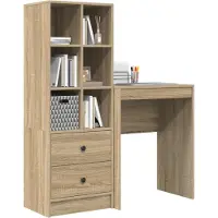vidaXL Bureau Sonoma Eik 105,5 x 34 x 127 cm 2 st