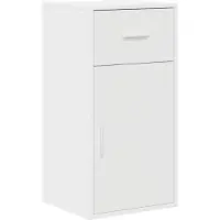 vidaXL Dressoir met lade Wit 38 x 34 x 75 cm