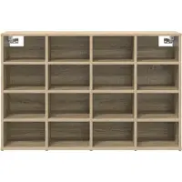 vidaXL Schoenenkast 103 x 30 x 67 cm Bewerkt hout Sonoma Eiken