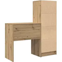 vidaXL Bureau Artisan Eiken 115,5 x 40 x 127 cm 2 st