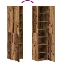 vidaXL Highboard Oudhout 40 x 42,5 x 185 cm