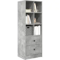 vidaXL Highboard met lade Beton Grijs 45,5 x 34 x 127 cm