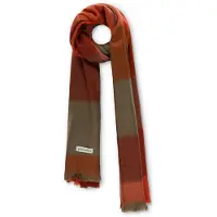 Alpaca Loca Dames Sjaals Scarf Blocked - Bruin - Maat ONESIZE