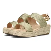 POSH by Poelman Sandalen met riem 'Ceto' goud