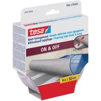 TESA Klittenband voor tapijt Om vast te plakken (l x b) 10 m x 50 mm Wit 1 stuk(s)